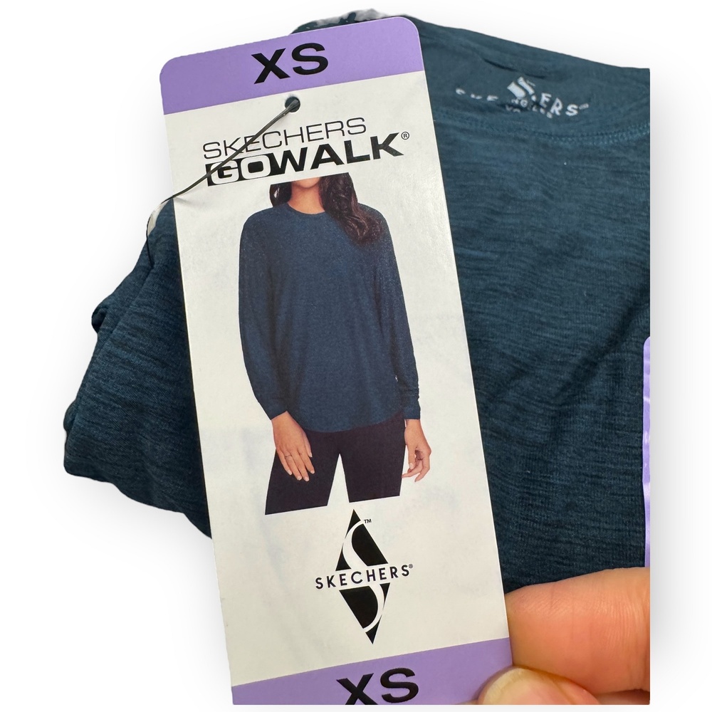 NWT Skechers GoWalk Women’s Brushed Long Sleeve Tunic XS Green (Reflecting Pond) - Picture 6 of 6